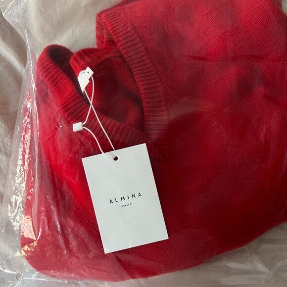 NWT Almina Concept Wool V Neck Sweater - Picture 7 of 9